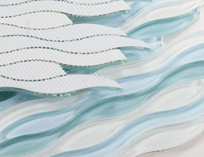 Mosaic Glass Tile Surface Waves - The Rift