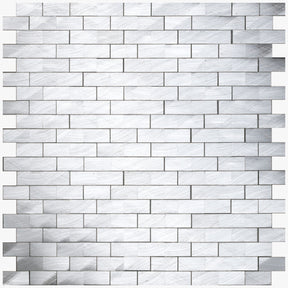 Mosaic Linear Metallic 3D Stack - Silver