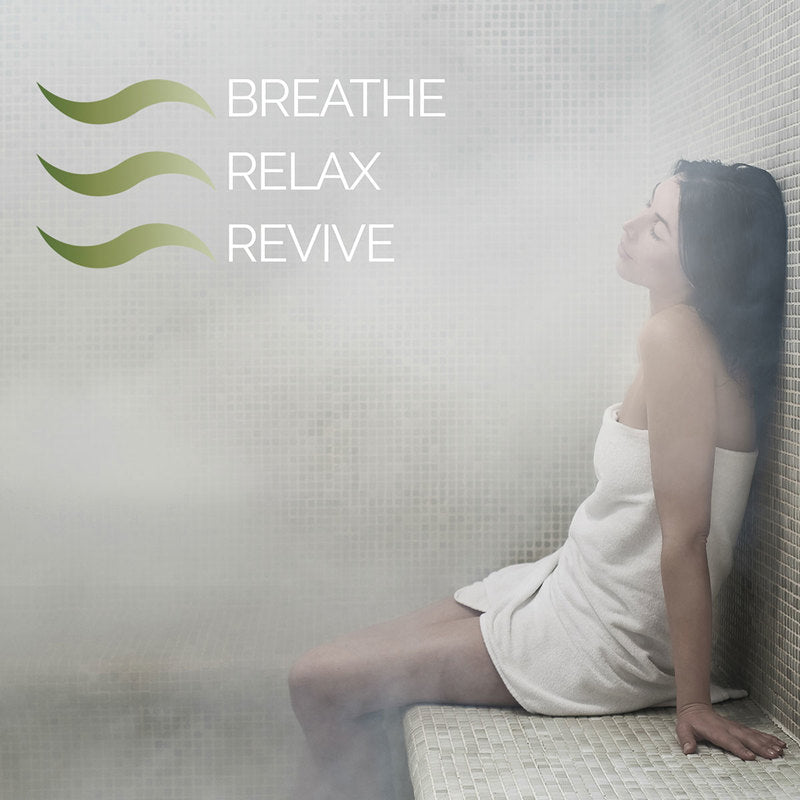 Serene Steam Shower Solar Flare Revive ADA - Bright White