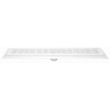 SereneDrains Linear Shower Drain Broken Lane - Matte White 35