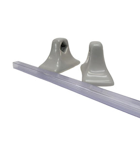 Porcelain Glaze Towel Bar Sterling Silver Matte