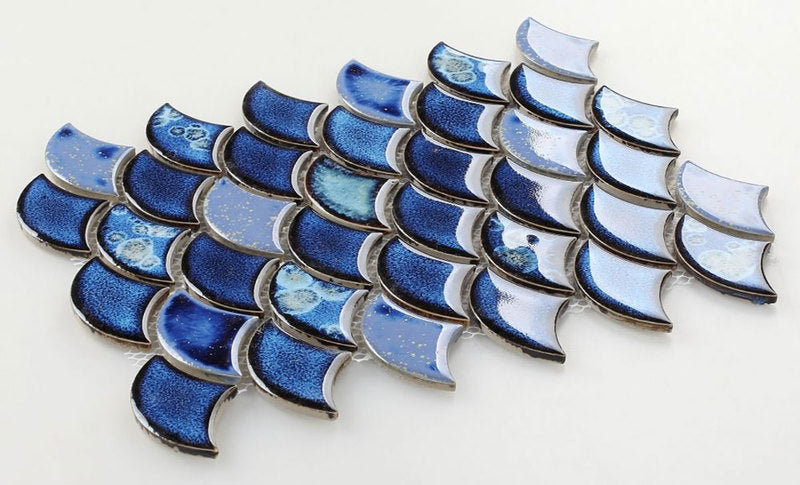 Mosaic Handmade Porcelain Tile - Royal Blue