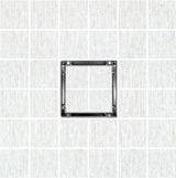 SereneDrains Square Shower Drain Tile Insert Brushed Stainless 4