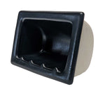 Recessed Soap Dish Porcelain 6 x 4 - Black Matte