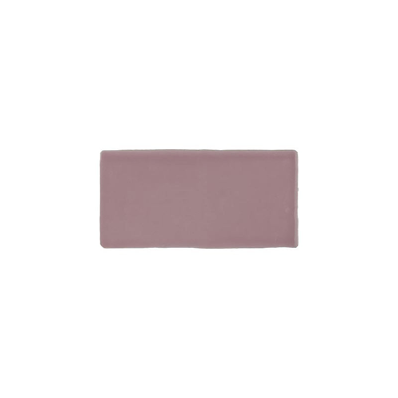 Kaleidoscope Handmade Ceramic Tile 3x6 - Pink