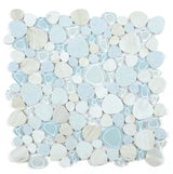 Marble and Glass in Pebble look - Sky Blue