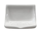 Porcelain Soap Dish - White Glossy