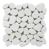 Mosaics Pebble Marble - White Marble