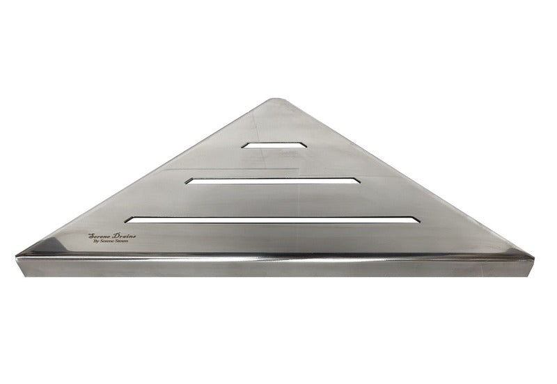 SereneDrains Triangle Shelf Stainless Steel - Polished Stainless 9