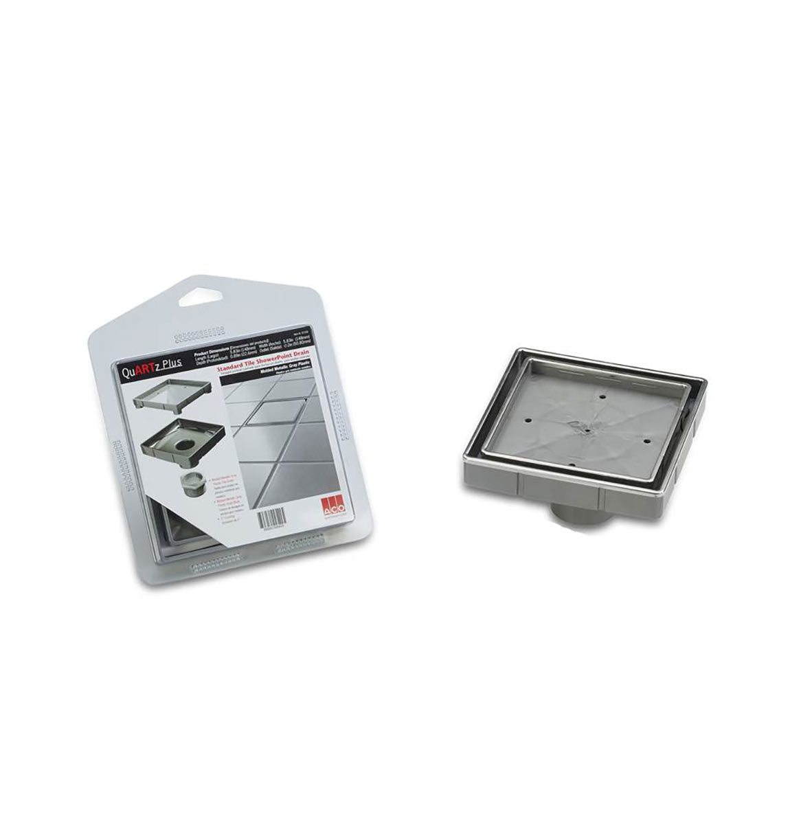 Quartz Plus Square Shower Drain Tile Insert