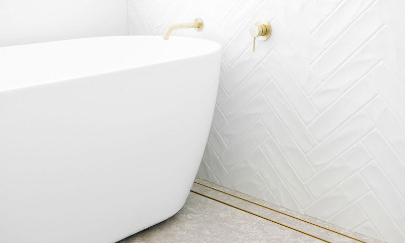Lauxes Grates Linear shower drain Tile Insert - 8ft