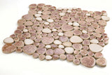 Mosaic Porcelain Tile Mancala Pebble Series - Earth