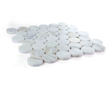 Mosaics Marble Penny Series - Calacatta White Gold 2x2