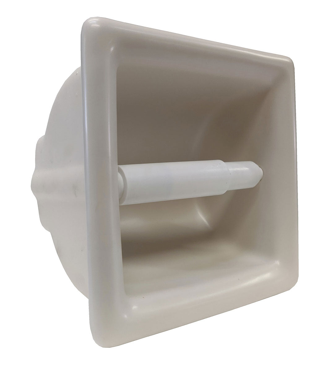 Porcelain Recessed Tissue Holder Biscuit Matte
