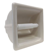 Porcelain Recessed Tissue Holder Biscuit Matte