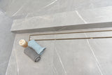 SereneDrains Linear Shower Drain Tile Insert Satin Gold 59