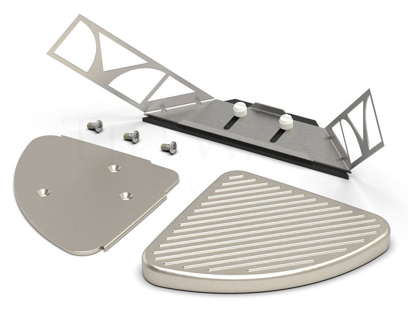 Victoria Series Corner Foot Prop - Brushed Nickel