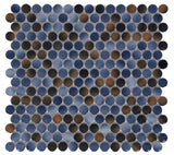 Mosaic Handmade Porcelain Penny Round - Shadow