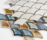 Mosaic Handmade Porcelain Tile - Rustic Blue
