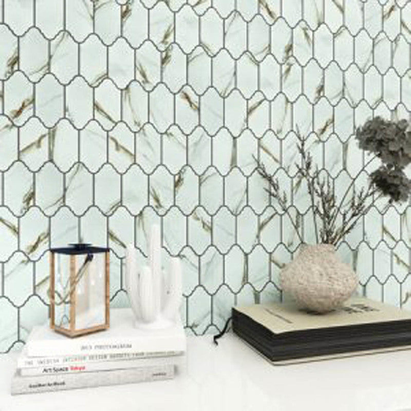 Mosaics Mini Provenzal Porcelain - Calacatta