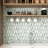 Mosaics Mini Provenzal Porcelain - Calacatta