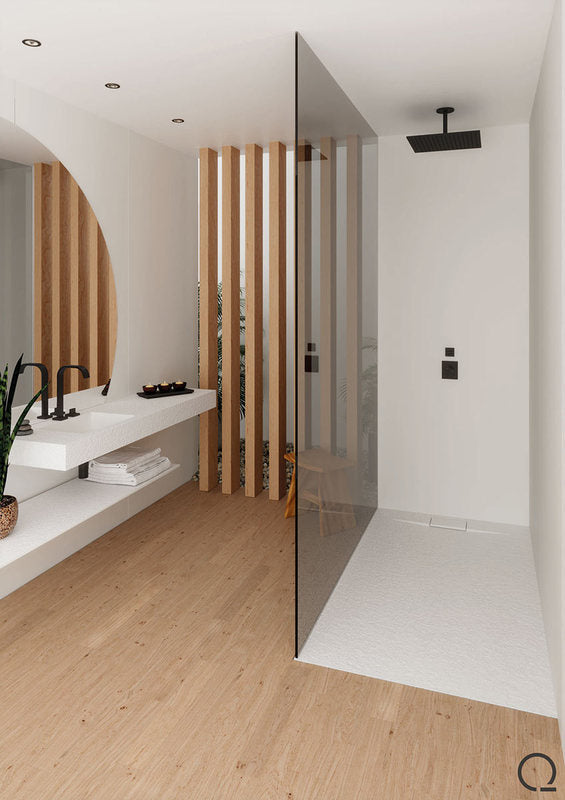 Quare Design Shower Trays Radiance Slate Texture 48x36