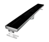 Quartz Linear Shower Drain Glass - Black Finish