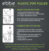 Plastic PIPE PULLER for 1 to 3 inch Plastic Pipe