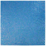 Mosaic Glass Tile Squares - Light Blue