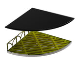 Structural Surfaces Claddy T-Shelf - Brushed Gold