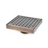 SereneDrains Square Shower Drain Traditional Square 6 ORB