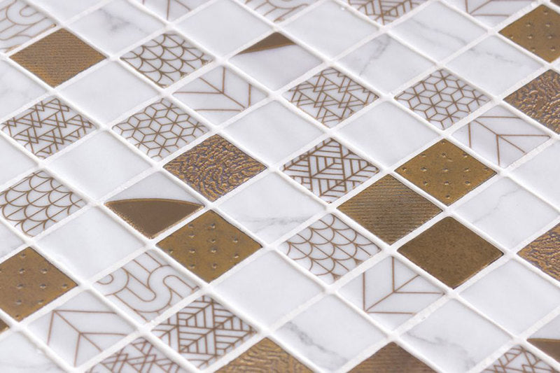 Ancient Egyptian - Mosaic Tile with 24k Gold