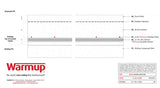 Warmup In-slab Heating Cable System 105-182 sq ft 240V