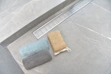SereneDrains Linear Shower Drain Linear Wedge - Brushed 59