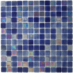 Pool Tile Reflections 1 x 1 Series - Cobalt