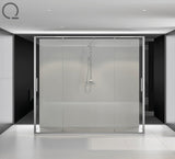 Quare Design Shower Wall Panels- Slate Texture Graphite