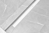 SereneDrains Linear Shower Drain Broken Lane - Matte White 30