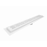 SereneDrains Linear Shower Drain Broken Lane - Matte White 30