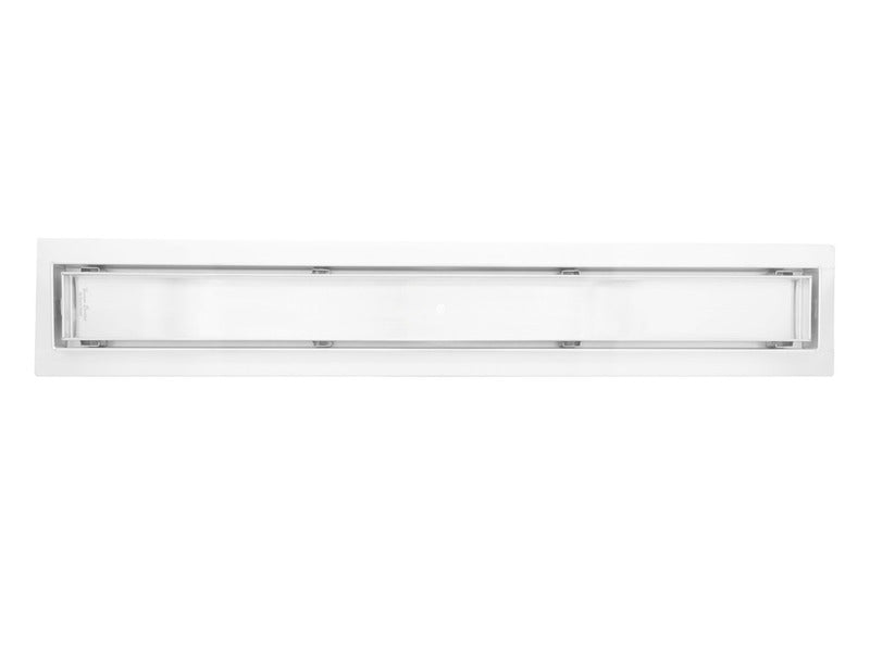 SereneDrains Linear Shower Drain Offset Outlet Tile Insert - Brushed 35