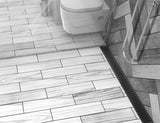 Quartz Linear Shower Drain Matte Black - Flag 36