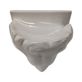 Ceramic Soap Dish Lion White Glossy