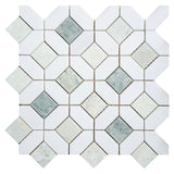 Mosaics Marble Hexagon Pattern - Green