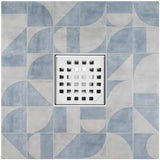 SereneDrains Square Shower Drain Traditional Square 4 Polished