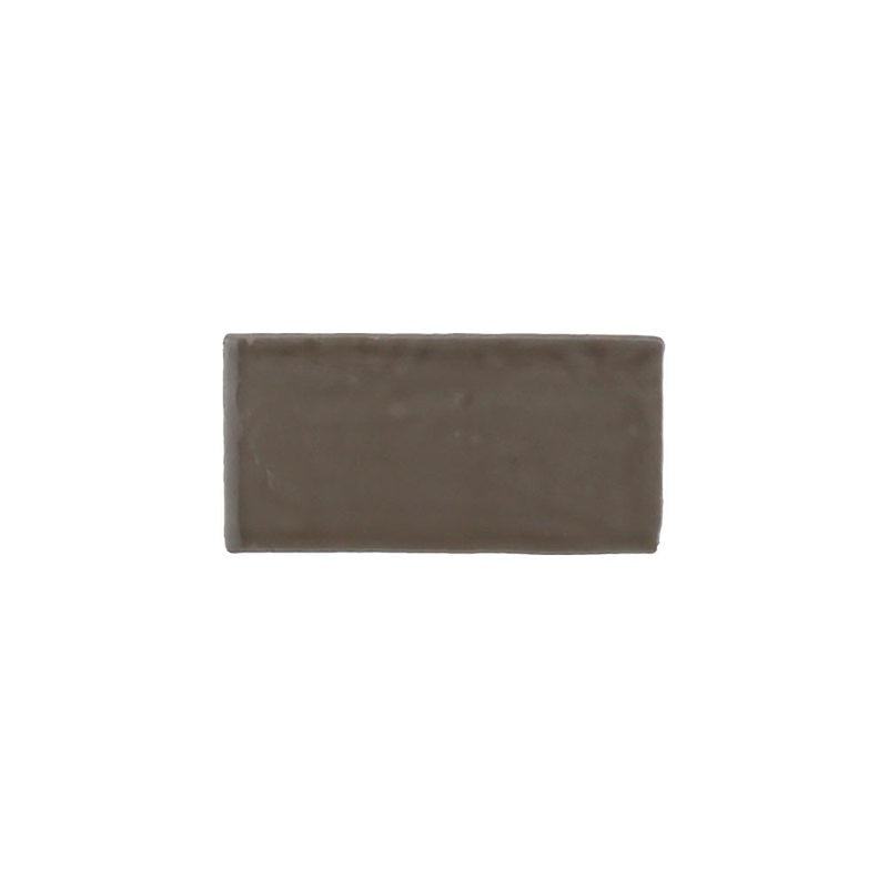 Kaleidoscope Handmade Ceramic Tile 3x6 - Mocha