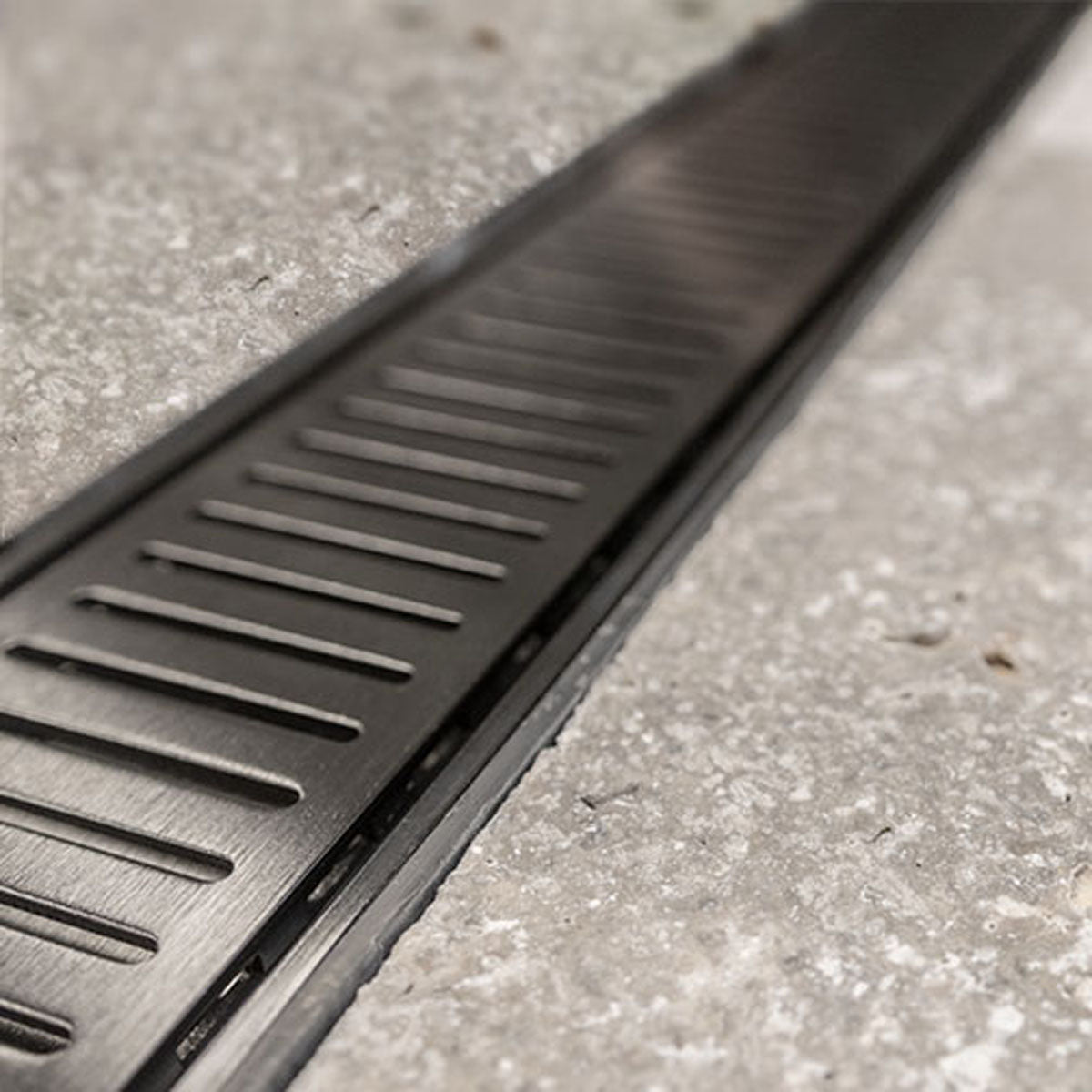 Lauxes Grates Linear shower Drain NeXT Generation - Black CUSTOM