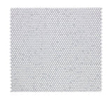 Mosaic Handmade Porcelain Penny Round - Marble Grey Matte