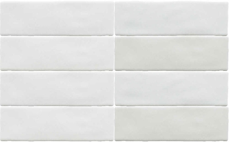 Alhambra Series White Ceramic Tile - Crema