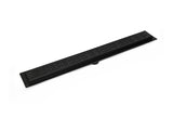 SereneDrains Linear Shower Drain Broken Lane - Matte Black 24
