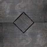 SereneDrains Square Shower Drain Tile Insert Matte Black 5 Inch
