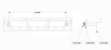 PermaTile Fastener for 36 n 42 Grab Bar 'Z' Fastener - PT100-515
